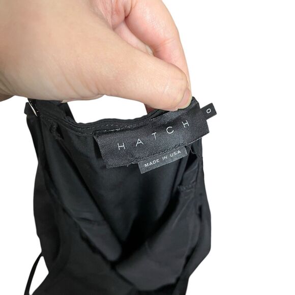 Hatch The Georgie Maternity Jumpsuit Adjustable Strap Cupro Women’s Size 0 Black - Picture 11 of 13